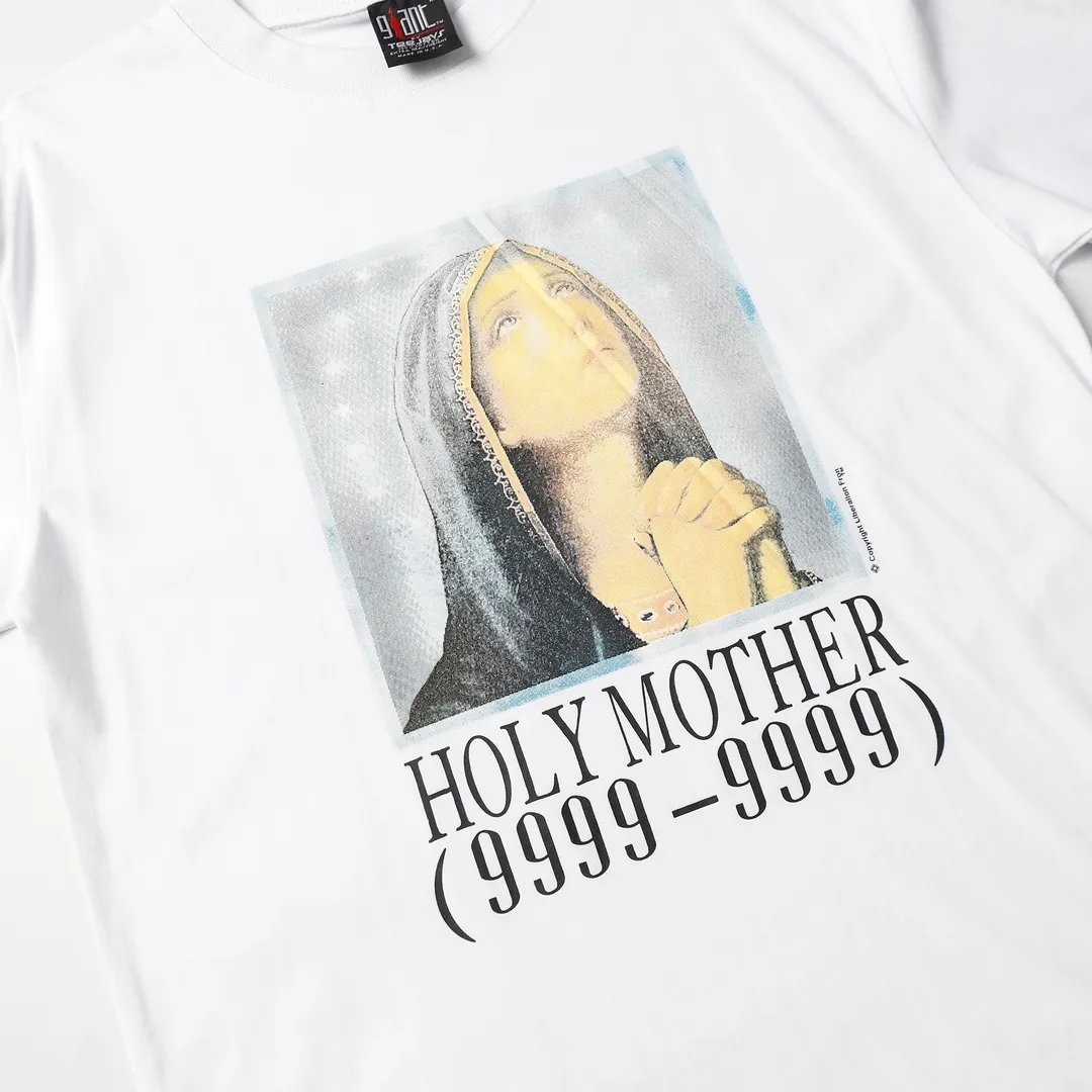 Saint Michael series trendy T craft letter drawing round neck short sleeves Style number: D3191P110 Color: white Size: S M L XL